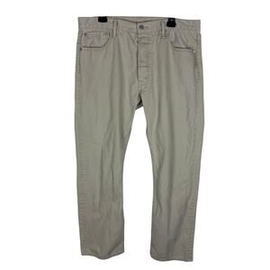 Levi's 501 Jeans Mens 38x32 Gray Denim High-Rise‎ Original Fit Straight Zip Fly